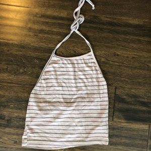 Odica Striped Halter Tank Top
